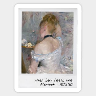 berthe morisot - what 5am feels like Sticker